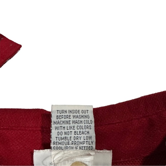 Alfred Dunner Women Crimson 6 Button Long Sleeve Shirt Jacket Shackwt Sz 12 EUC - Picture 5 of 12